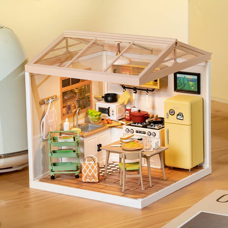 DW008 Happy Meals Kitchen Rolife DIY Miniature House