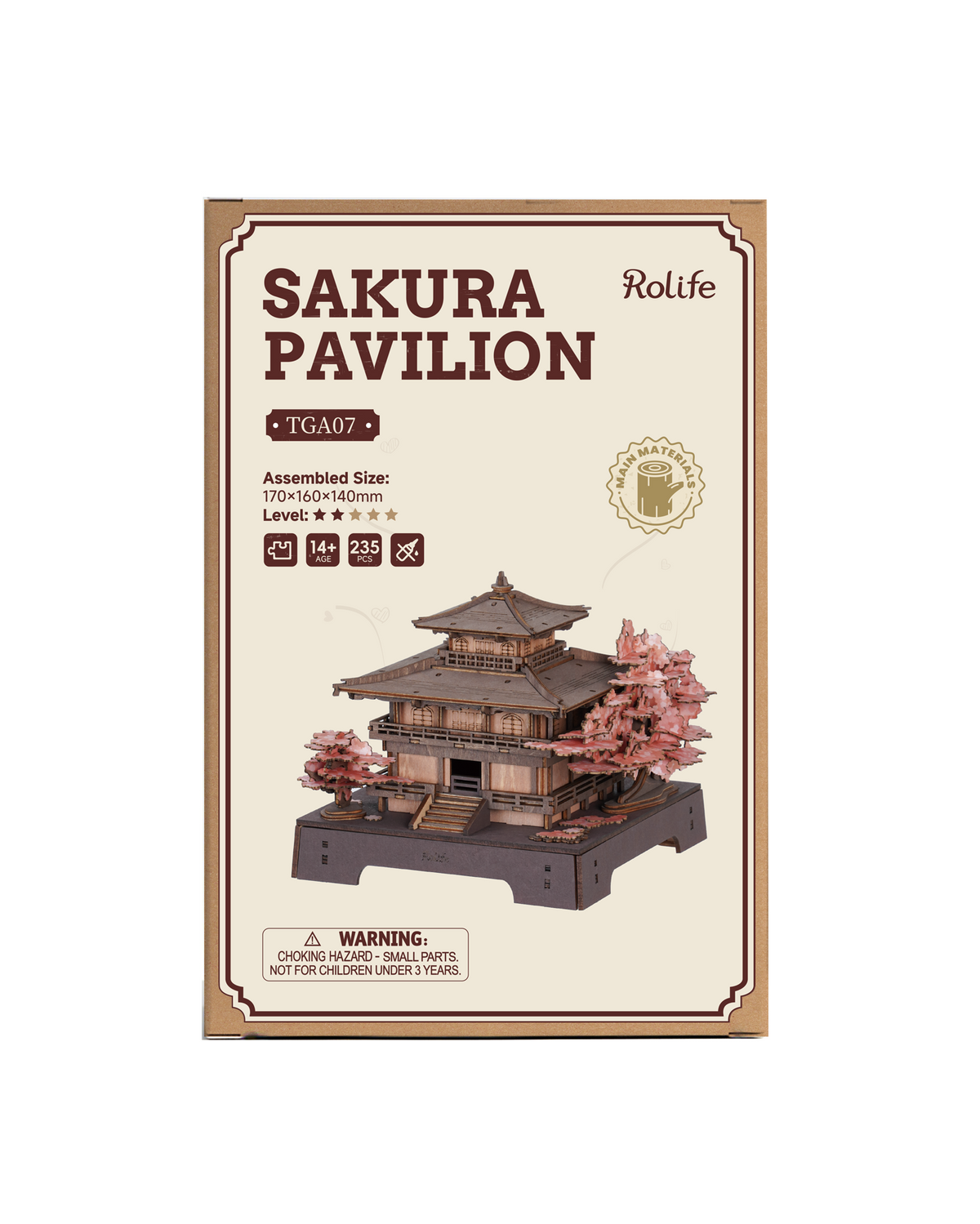 TGA07 Rolife Sakura Pavilion DIY 3D Puzzles