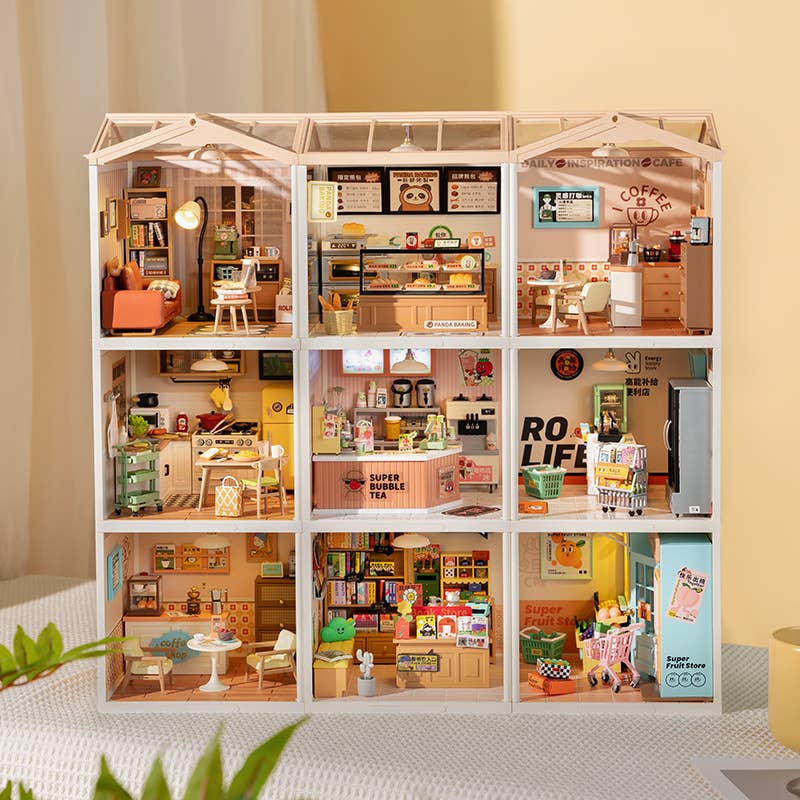 DW008 Happy Meals Kitchen Rolife DIY Miniature House
