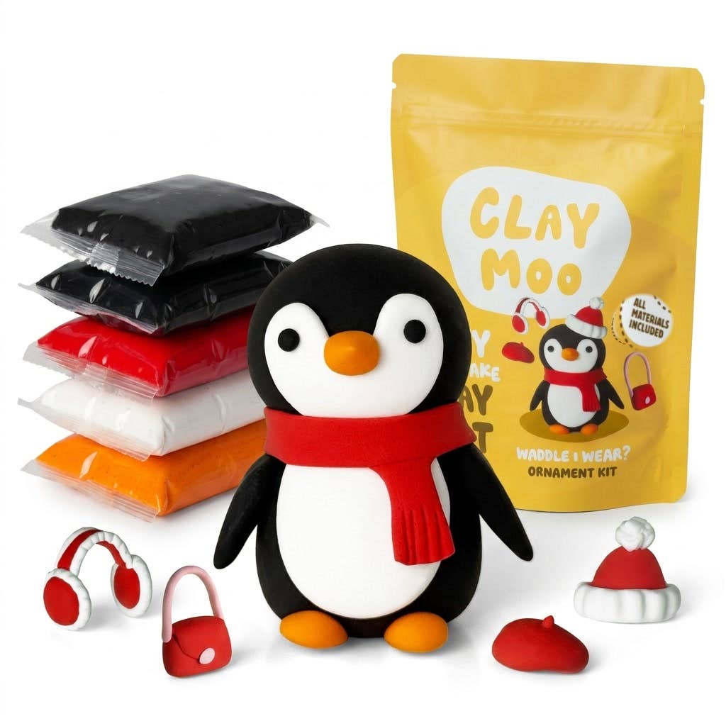 Penguin Ornament Clay Crafting Kit