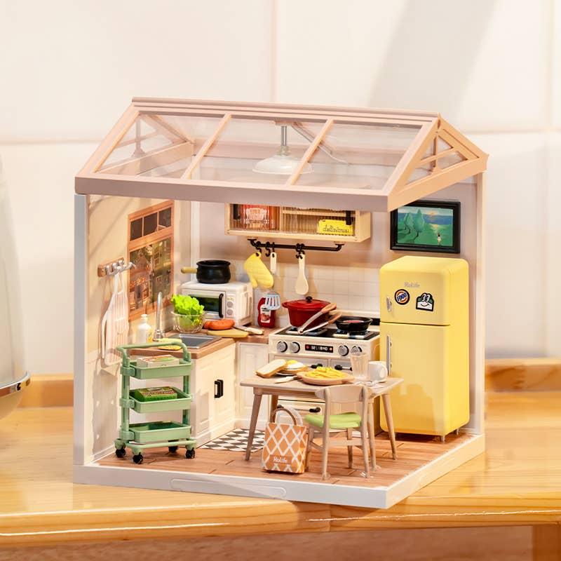 DW008 Happy Meals Kitchen Rolife DIY Miniature House
