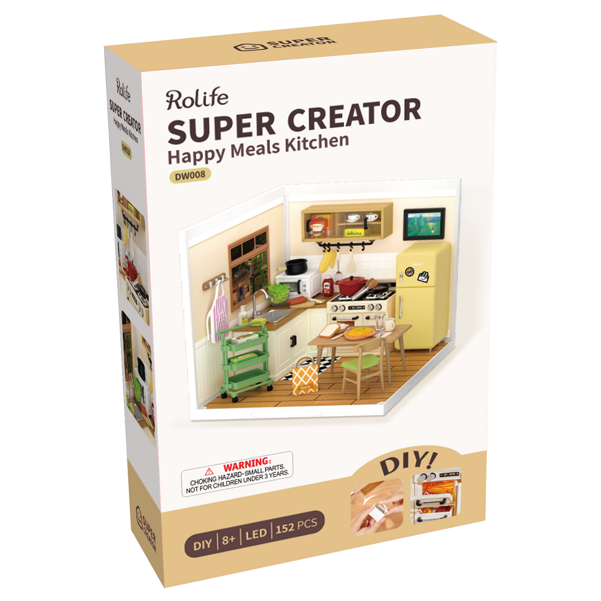 DW008 Happy Meals Kitchen Rolife DIY Miniature House