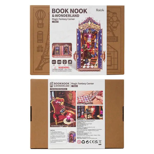 TGB14 Rolife Magic Fantasy Corner DIY Book Nook Shelf Insert