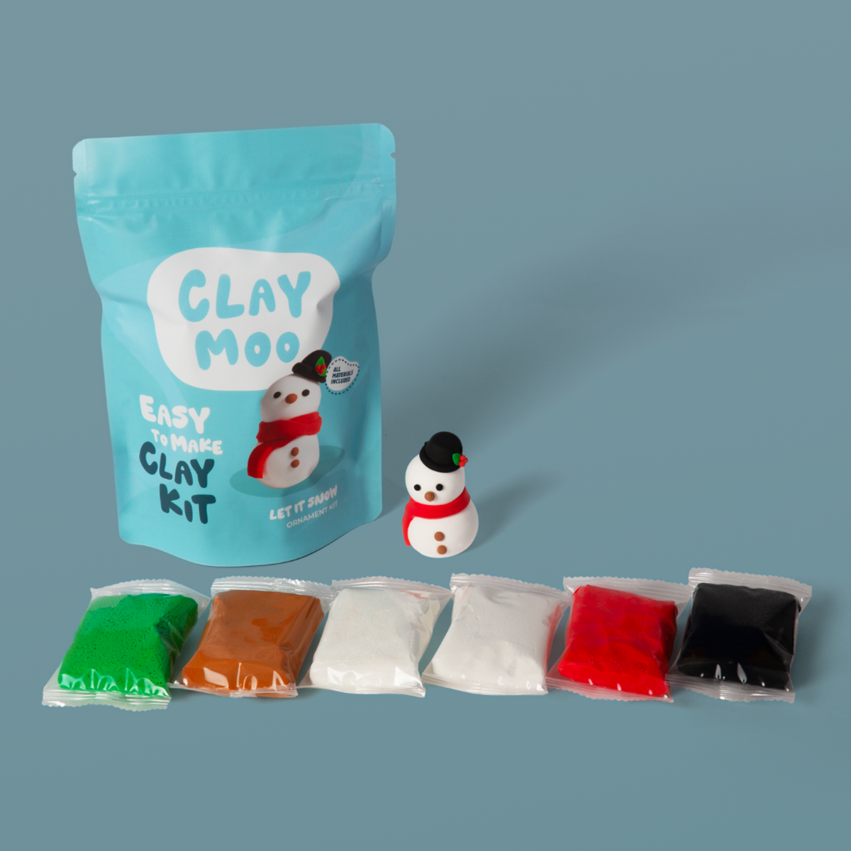 Snowman Ornament Clay Crafting Kit