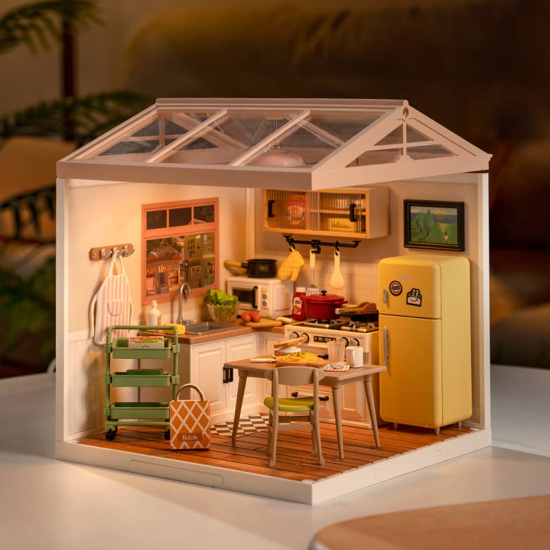 DW008 Happy Meals Kitchen Rolife DIY Miniature House