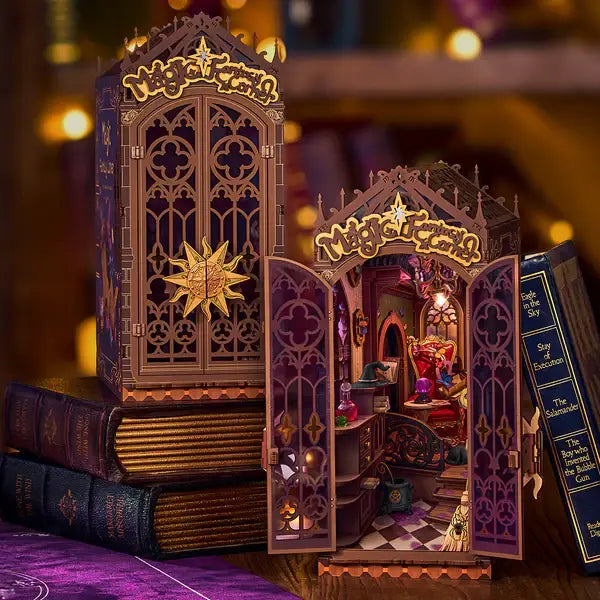 TGB14 Rolife Magic Fantasy Corner DIY Book Nook Shelf Insert