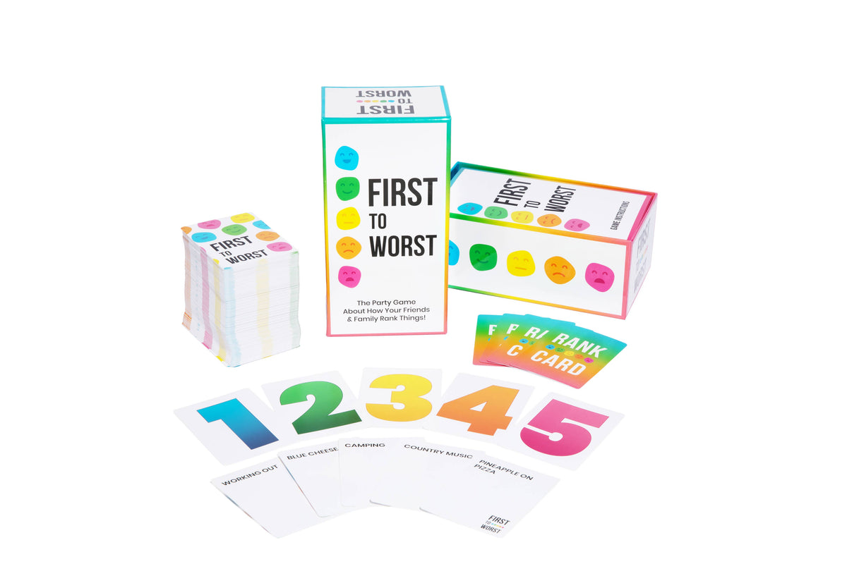 FIRST TO WORST: How Your Friends & Family Rank Things Game